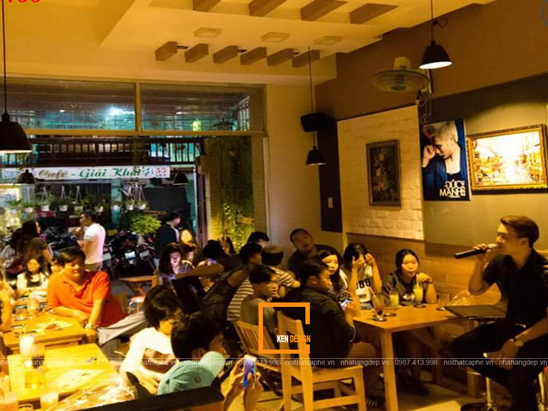 thiết kế quán cafe acoustic